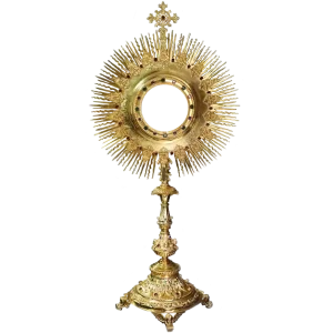 Custodia Filigranas y hostia de 13 cms